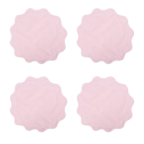 serviettes table coton bordure brodée décoration Noël mariage table repas maison