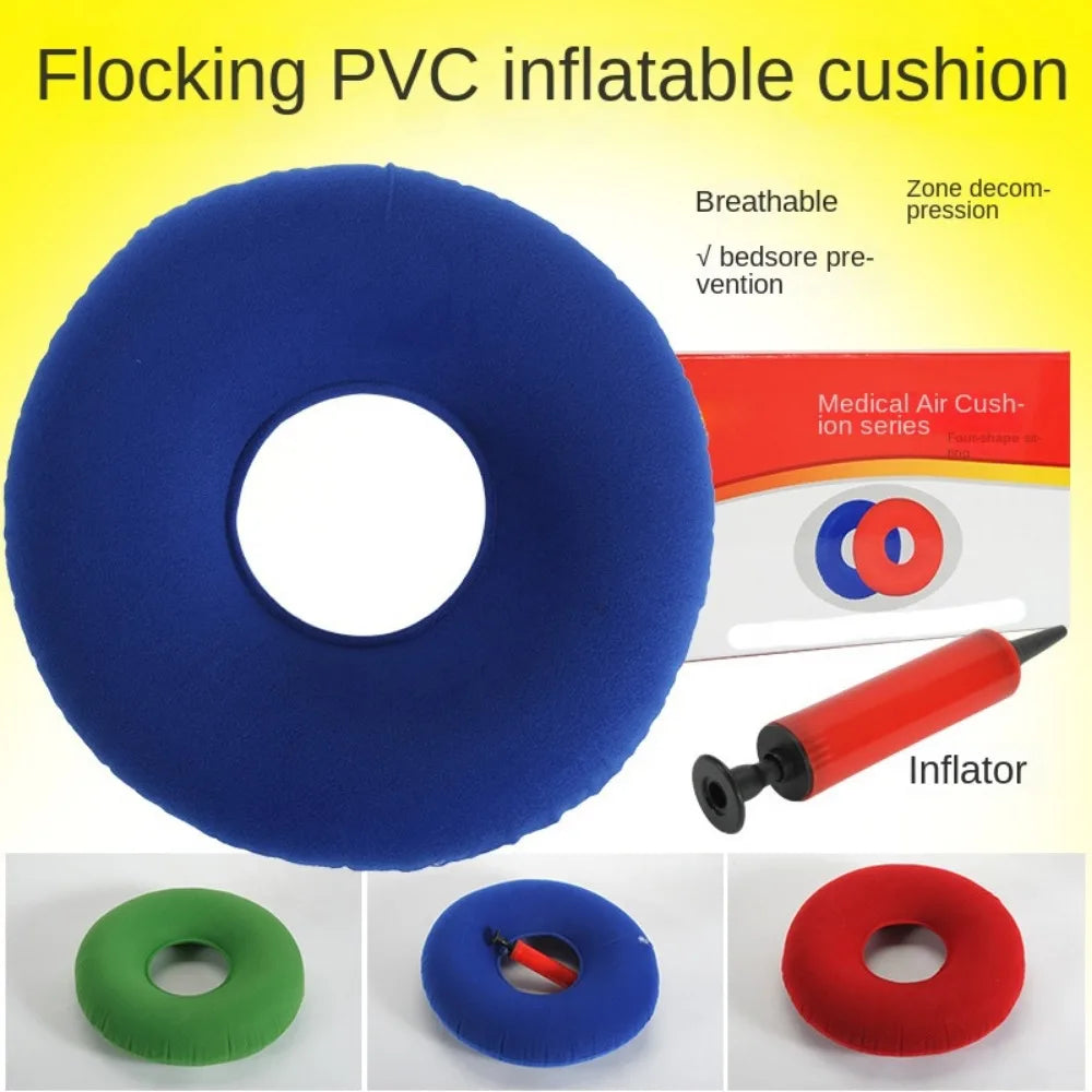 coussin gonflable mousse mémoire forme coussin siège vert bleu rouge moderne toilette