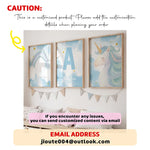 cadre mural album musical personnalisé motif licorne géométrique moderne minimaliste