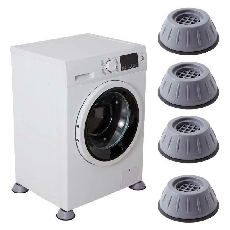pieds machine laver anti vibration silicone gris noir adhésifs antivibratoires antidérapants modernes rondels rainurés
