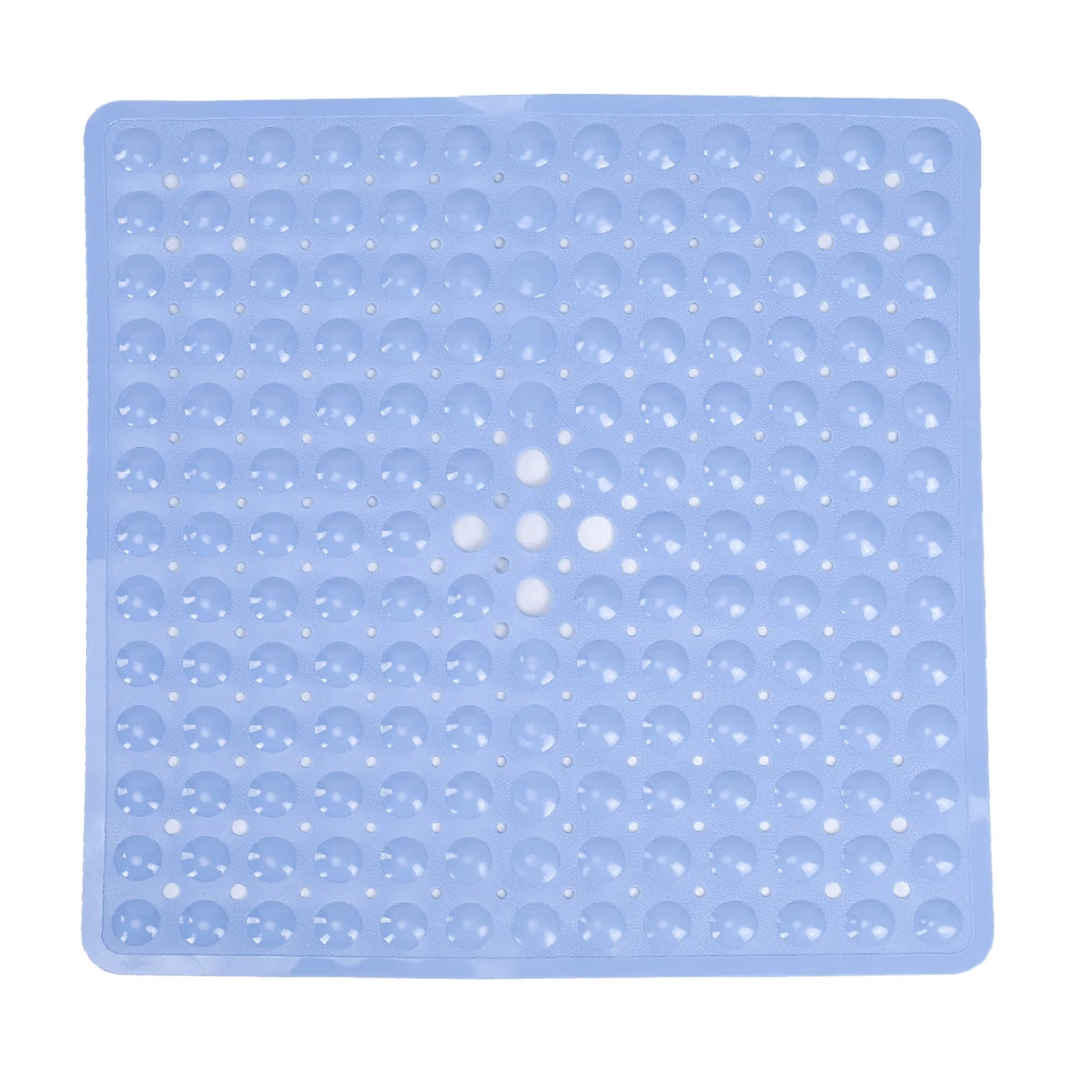 tapis bain antidérapant gris moderne perforations taches blanches opacité suction lavable machine