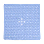 tapis bain antidérapant gris moderne perforations taches blanches opacité suction lavable machine