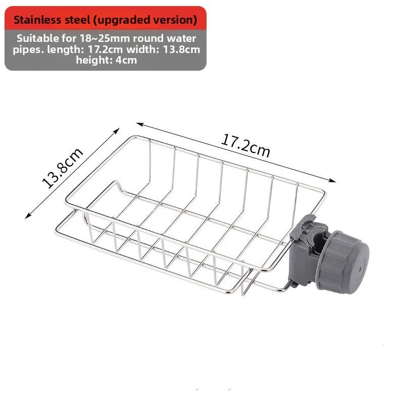 organisateur cuisine égouttoir flexible éponge savon porte serviettes accessoire rangement moderne utilitaire