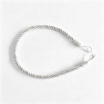 corde torsadée blanc anneaux rideaux ajustables tissés main classique minimaliste wabi sabi