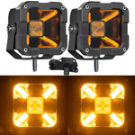 feux travail led 60w noir jaune ip67 12v 24v modernes robustes tout terrain