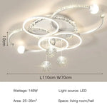 lampe suspendue moderne noire dorée blanche strass étoiles led chambre restaurant villa