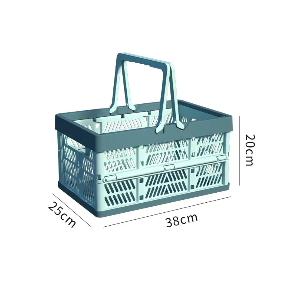 panier pliable bleu clair moderne grille ventilation poignée détachable rangement camping pique nique multifonctionnelextérieur