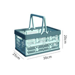 panier pliable bleu clair moderne grille ventilation poignée détachable rangement camping pique nique multifonctionnelextérieur