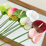 fleurs artificielles rouge rose blanc modernes décoration mariage anniversaire intérieur minimaliste