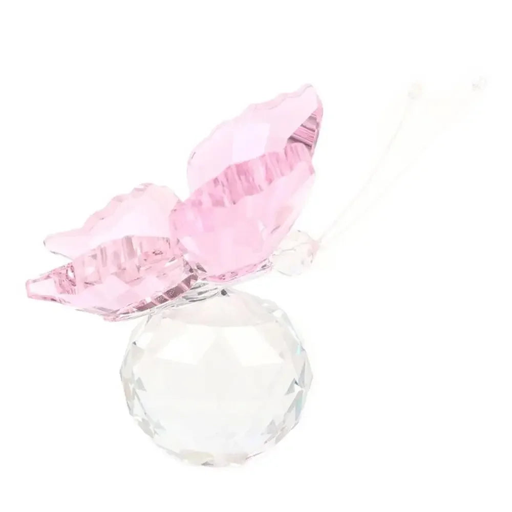 fleur lotus cristal moderne miniature souvenirs transparent bleu multicolore deco wedding gifts