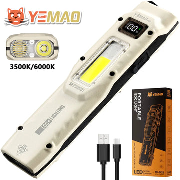 lampe torchon led rechargeable lumen blanc moderne compact clip uv intense