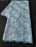tissu dentelle fleurs beige doré vert bleu rose or blanc gris strass haut qualité