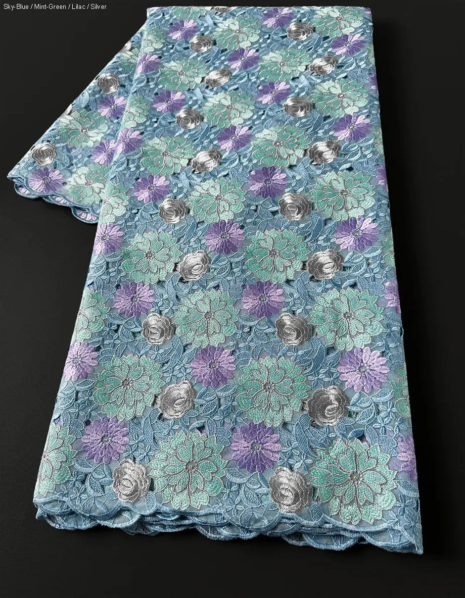 tissu dentelle fleurs beige doré vert bleu rose or blanc gris strass haut qualité