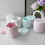 moules silicone epoxy résiné pots fleurs succulentes boîtes rangement floral moderne minimalistes