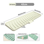 tapis lavage évier silicone gris vert beige moderne respectueux environnement 42x10cm