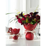 vase floral vintage élégant petite décoration maison moderne rose rouge noir blanc