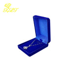 boîte rangement velours collier plume élégant classique pendentif plume argenté emballage sécurité transport bijoux
