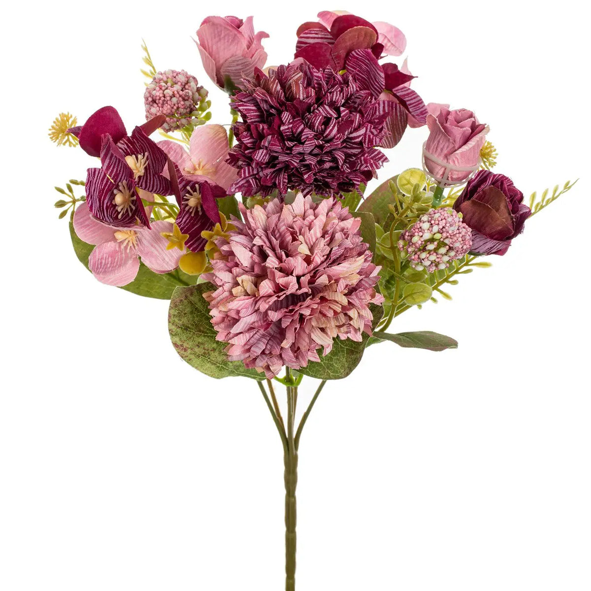 bouquet fleurs artificielles rose chrysanthèmes modernes élégantes décoration intérieure mariage anniversaire baby shower