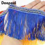 franges décoratives rubans frisés polyester rouge bleu rose jaune vert 10cm textiles decoration