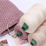 corde coton tressée 3mm fil tissé décoratif couture artisanat accessoires faits main