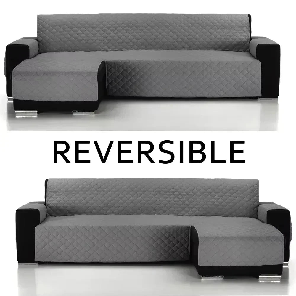 housse canapé polyestère gris diamond check élastiques moderne salon lavable machine