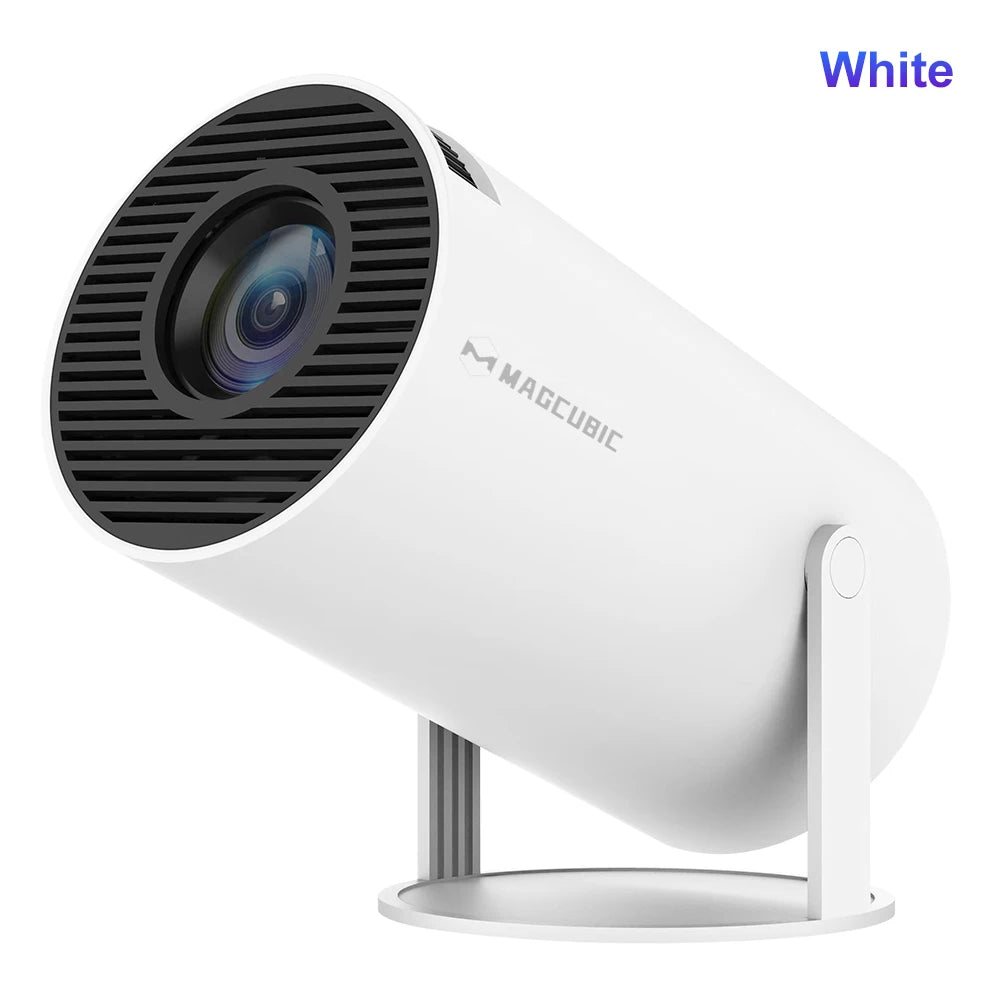 projecteur led 290ansi 1280x720p blanc moderne android wifi bluetooth trapézoïdale auto correction