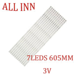 bande led adhésive blanc moderne 3v leds 605mm kit 12pcs