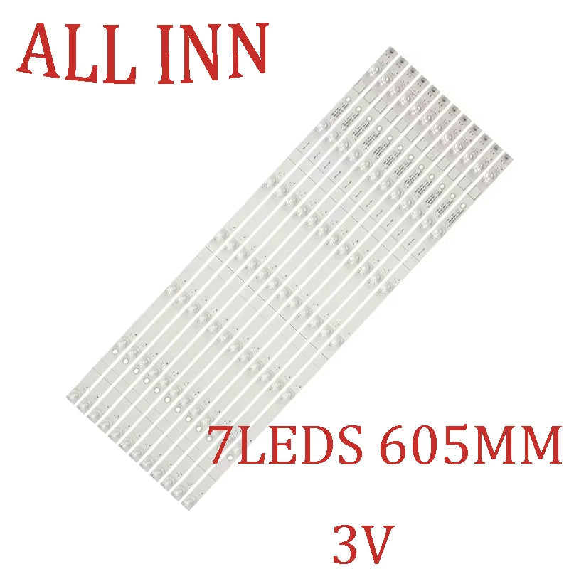 bande led adhésive blanc moderne 3v leds 605mm kit 12pcs