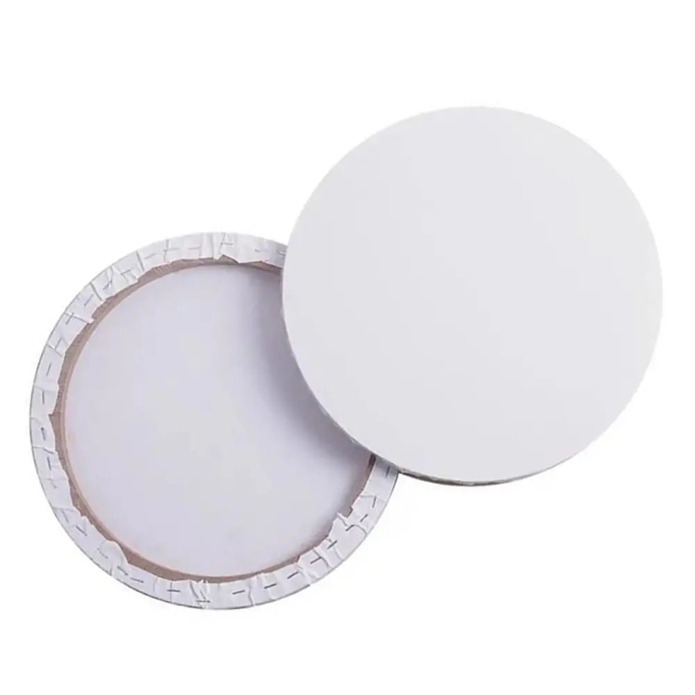 toile peinte artistique blanche toile tendue pinceaux palette peinture couleurs variées boîte peinture pot