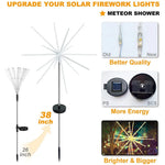 lumière solaire étoile multicolore blanc moderne décorative fixe piquet rayons opaques vacancesextérieur