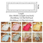 chinois table rectangulaire bleu clair rose vif blanc doux classique antidérapant coton polyester fêtes