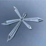 crystal icicle pendant transparent facettes moderne lustre 76mm 16mm pièces