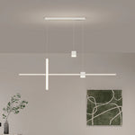 suspension lumineuse moderne led blanc noir minimaliste intérieur salon cuisine chambre restaurant