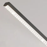 suspension lumineuse led ligne noir moderne minimaliste salle manger salon chambre principal