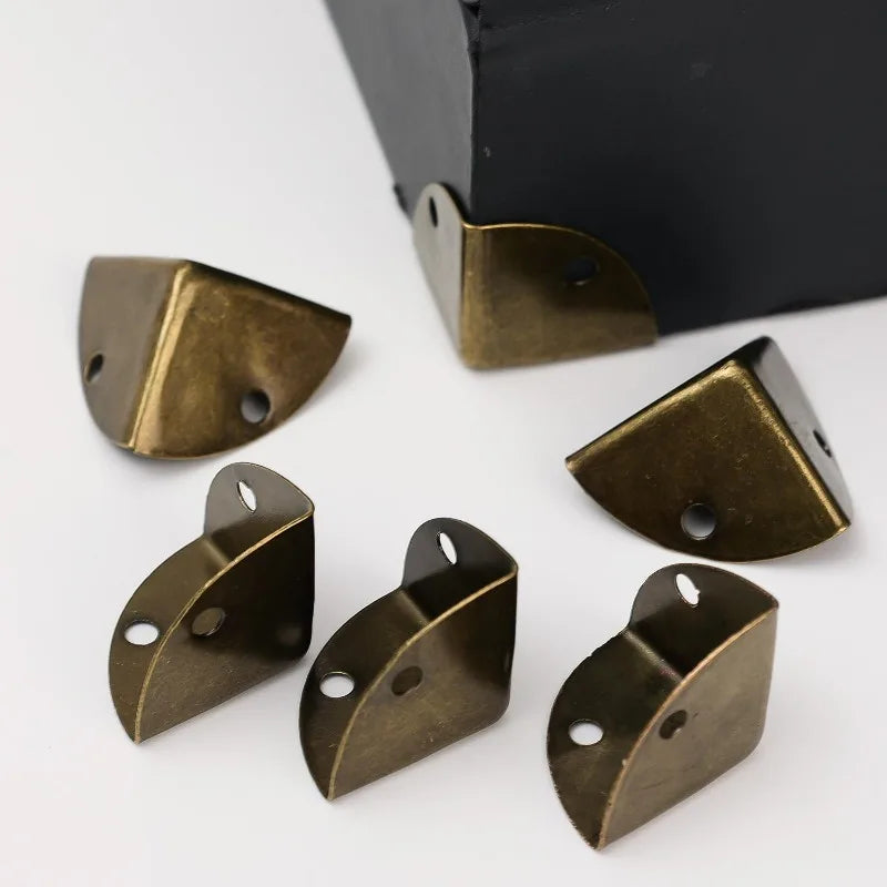 protège coin bronze lisse classique boites bijoux coffrets bois set unités