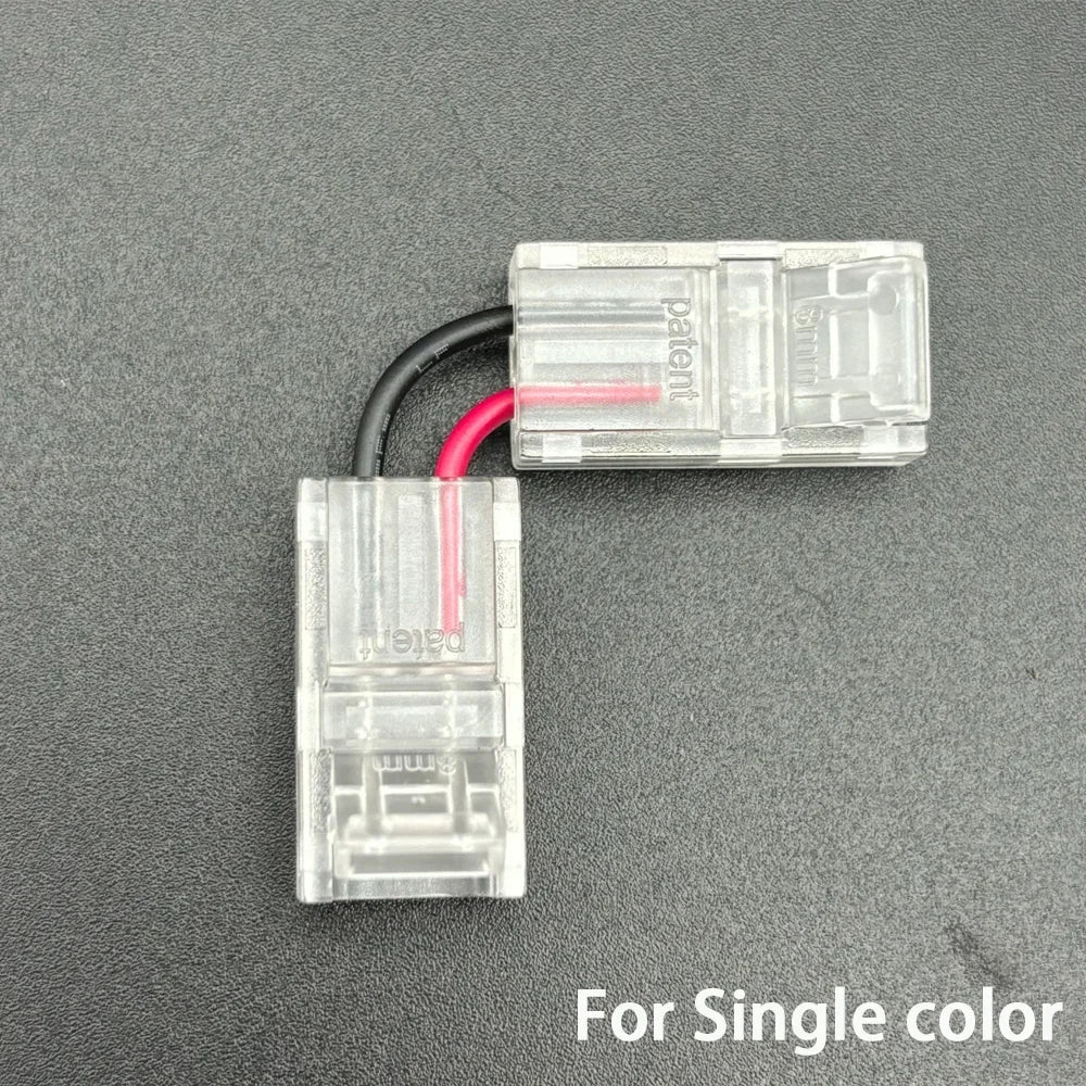 connecteurs led transparents 10mm 8mm 12mm 2pin 3pin 4pin 5pin clips modernes no welding