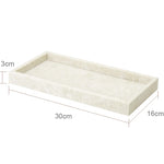 ensemble salle bain marbre blanc doré plateau distributeur savon accessoires