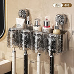 organisateur mural transparent texturé moderne porte bougies ventouse hygiénique salle bain rangement efficace simple