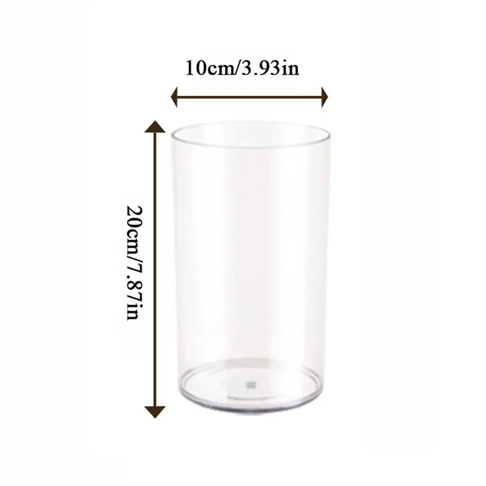 vases transparents modernes plastique inébranlables grandes tailles fleurs artificielles hydroponie