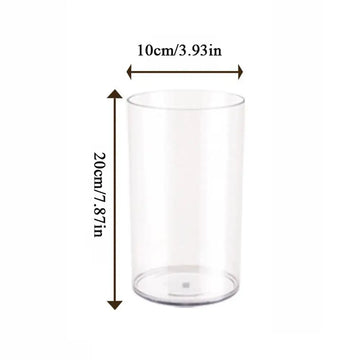 vases transparents modernes plastique inébranlables grandes tailles fleurs artificielles hydroponie