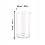 vases transparents modernes plastique inébranlables grandes tailles fleurs artificielles hydroponie