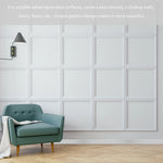 ruban decoratif adhesif fleurs feuilles classique blanc decoration murale stickers fleuris skirting border trims