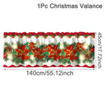 rideau noël blanc motifs flocons arbres eyelets polyester opaque traditionnel
