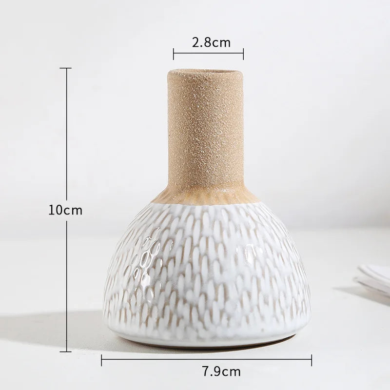 vase moderne blanc rayures minimalistes deco intérieur plante artificielle porcelainemodele unique