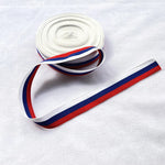 ruban polyester rouge jaune rayé 30mm 15mm drapeau espagnol double face mariage décoration intérieure