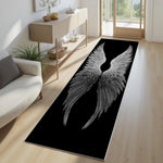 tapis gothique crâne roses moderne polypropylène polyester antidérapant salon chambre extérieur