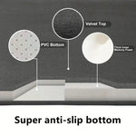 tapis sol gris moderne doux antidérapant microfibre 60cmx90cm salon salle bain