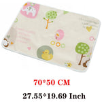 tapis imperméable bébé étoiles gris blanc moderne anti fuite hygiène changement couche réutilisable