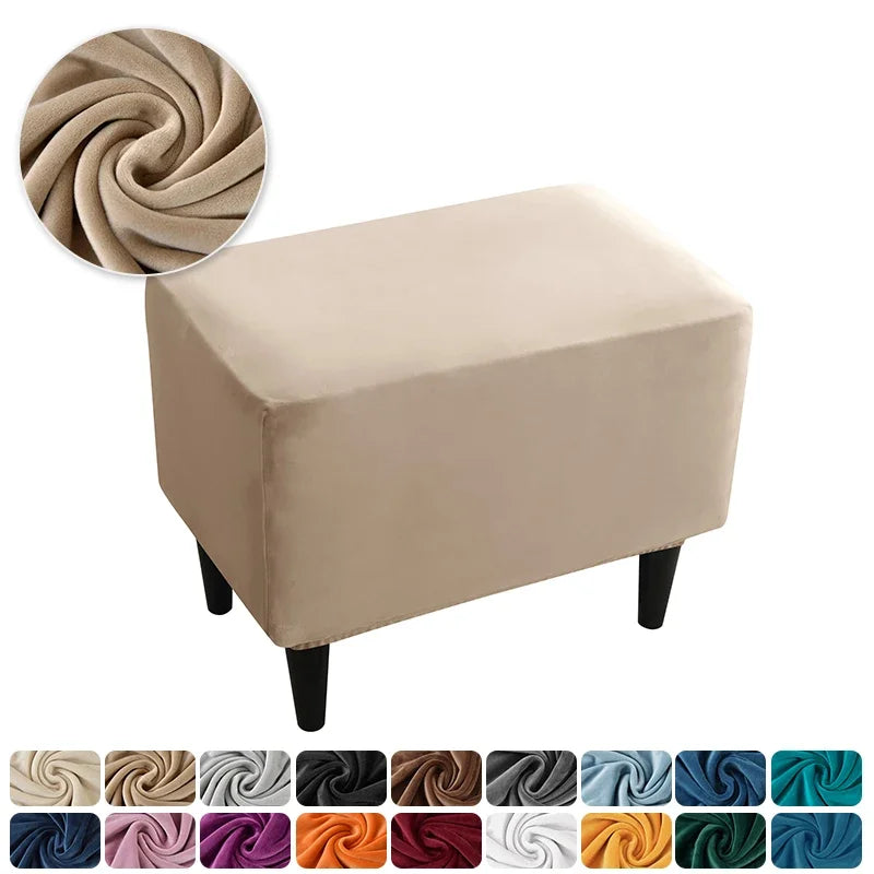 housse fauteuil oreilles velours extensible repose pied salon salon chambre