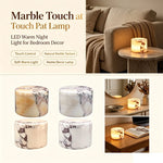 lampe table veilleuse rechargeable marbre naturel moderne blanc gris beige